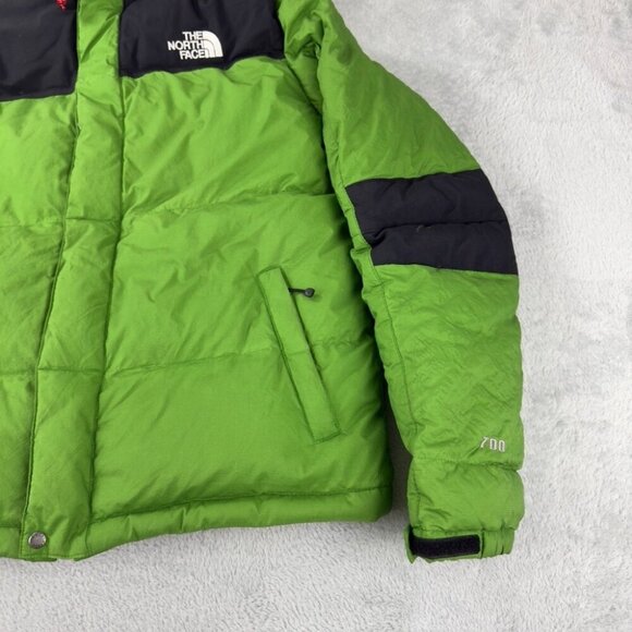 The North Face Youth Size 12-14 700 Fill Green Goose Down Puffer Jacket - Picture 10 of 14